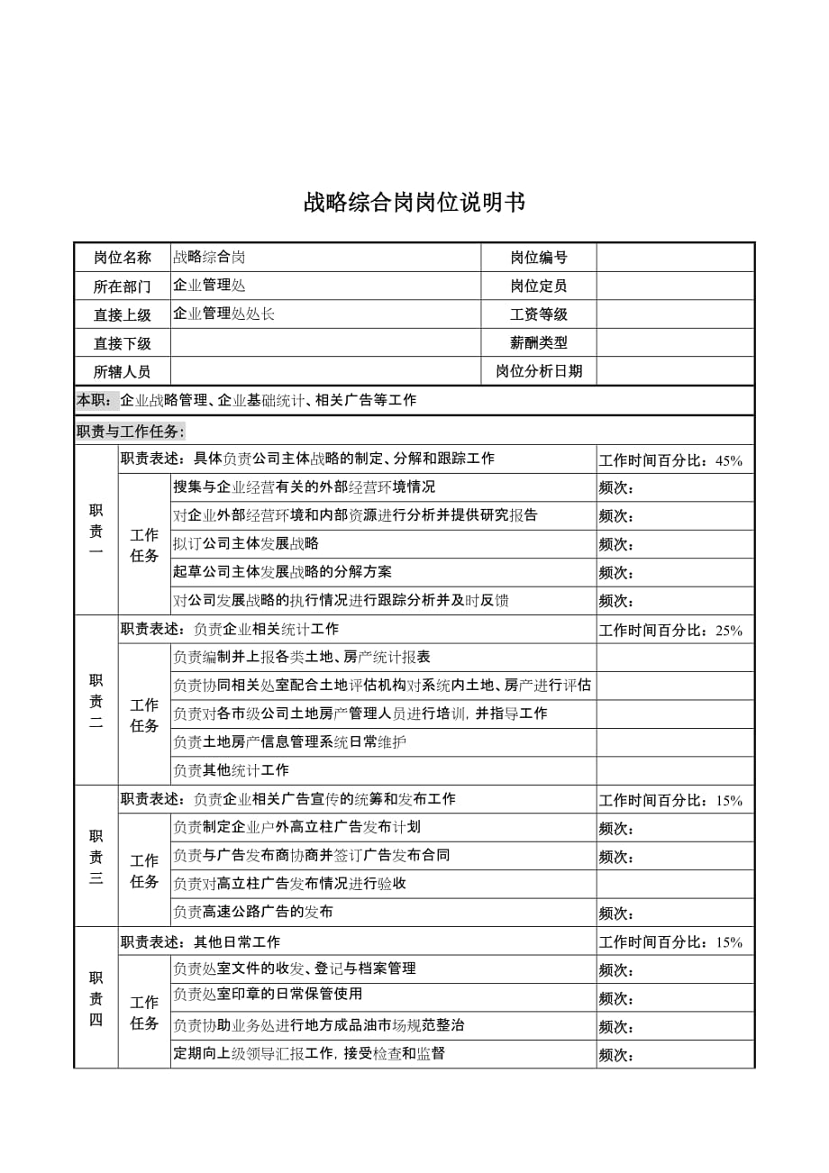 《新编》河北石油分公司岗位说明书10_第1页