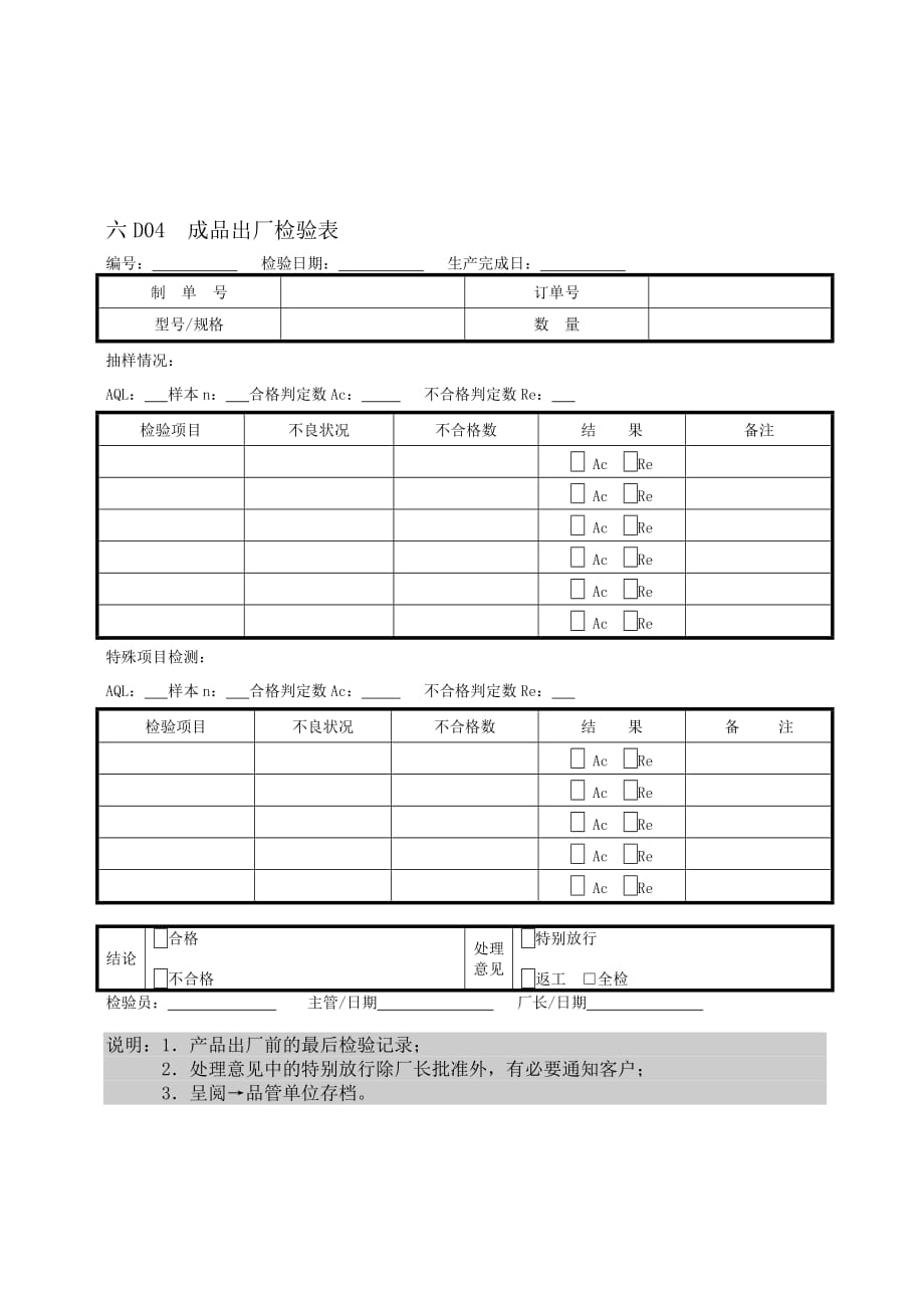 《新编》某公司质量管理表格汇总29_第3页