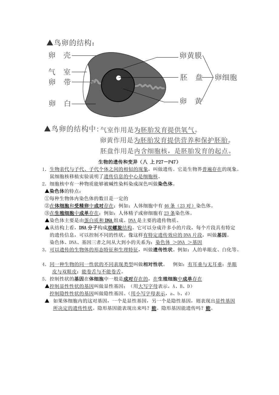 八年级生物上册 生物的生殖发育提纲 苏教版（通用）_第3页