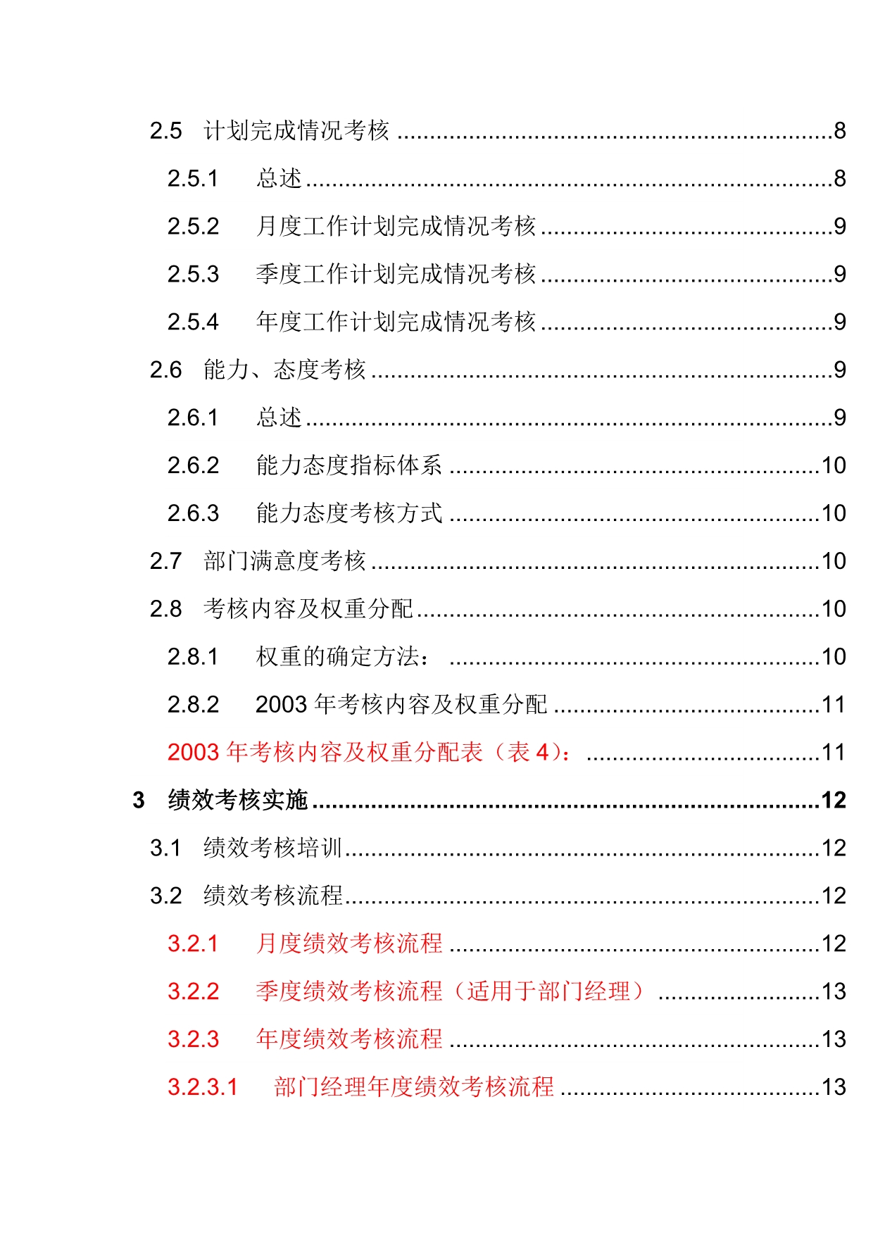 《新编》某公司人力资源部绩效考核手册_第3页