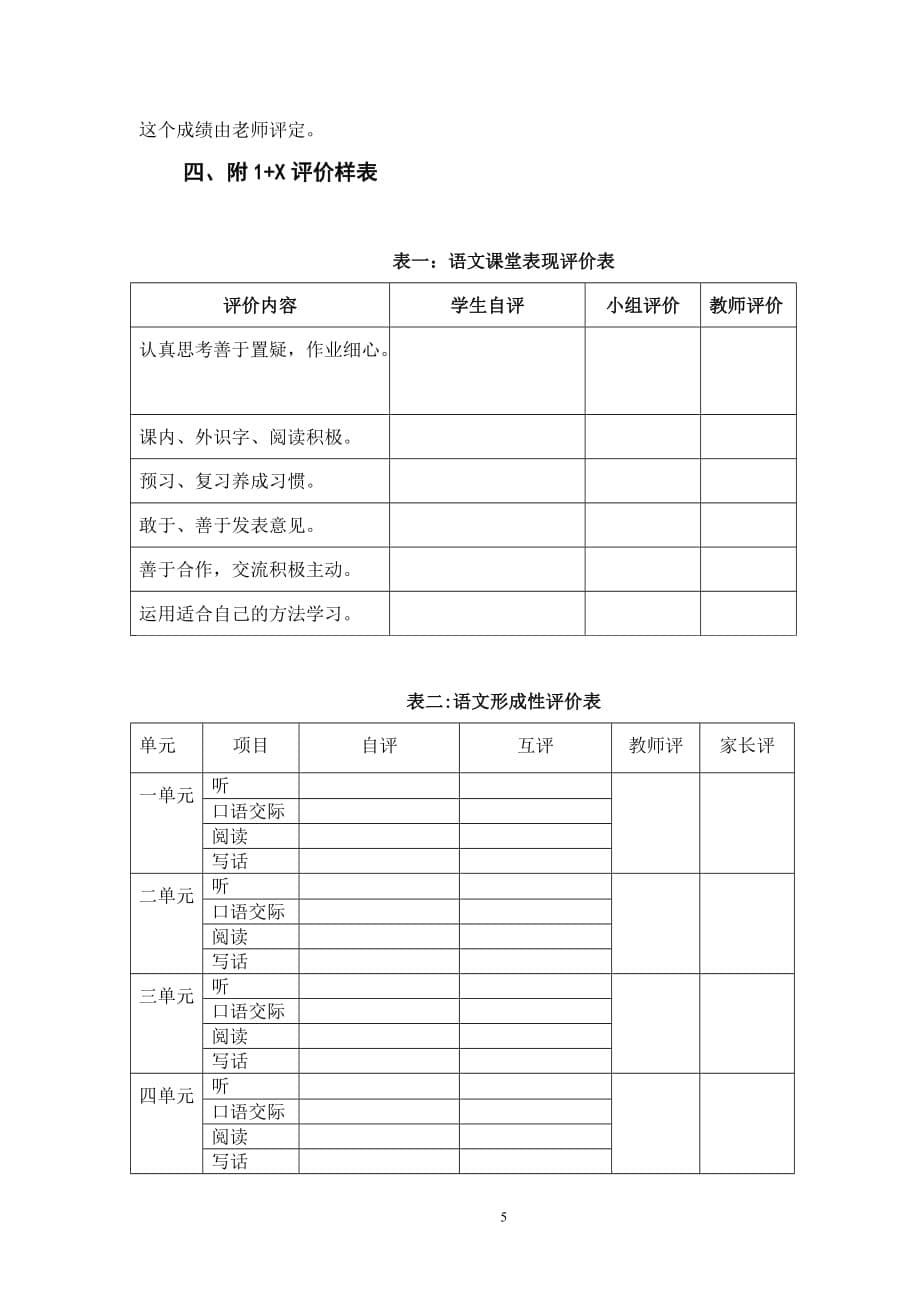 2016年二年级语文学科1+X评价方案.doc_第5页