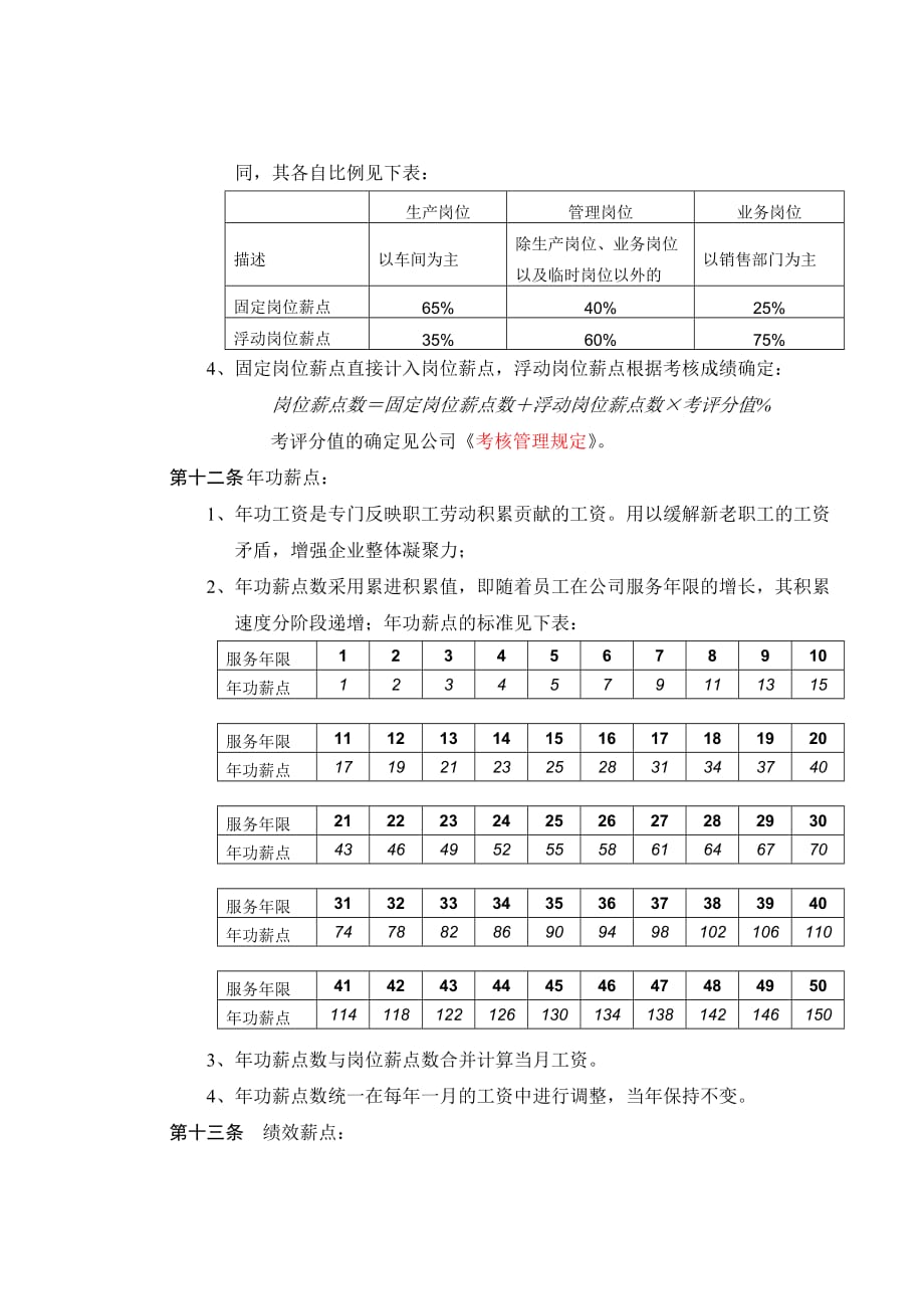 《新编》某公司工资管理制度 (2)_第3页