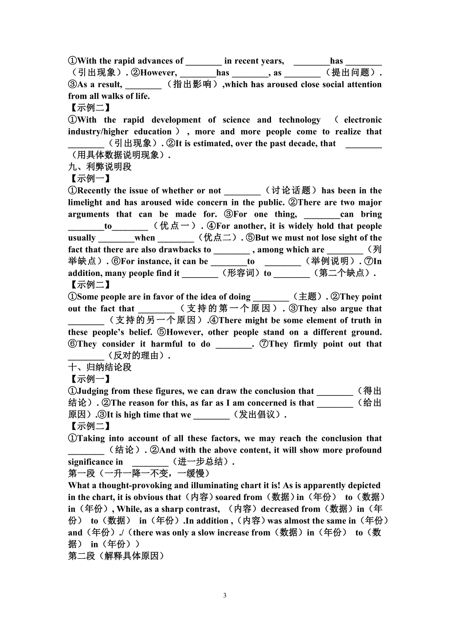 2013考研英语二作文模板整理(大作文和小作文).doc_第3页