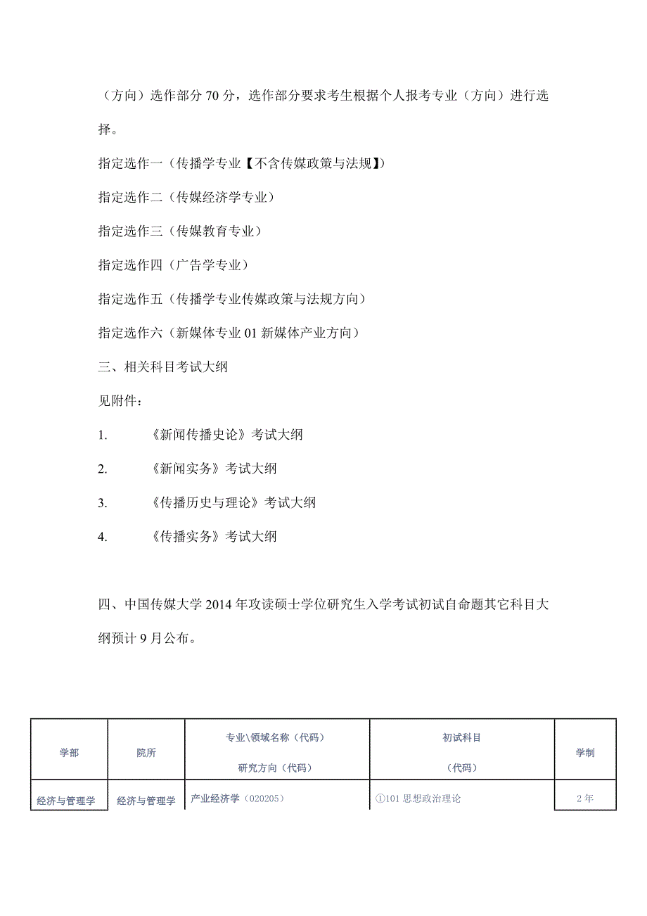 (2020年）（广告传媒）中国传媒大学XXXX年硕士招生目录及人数_第2页