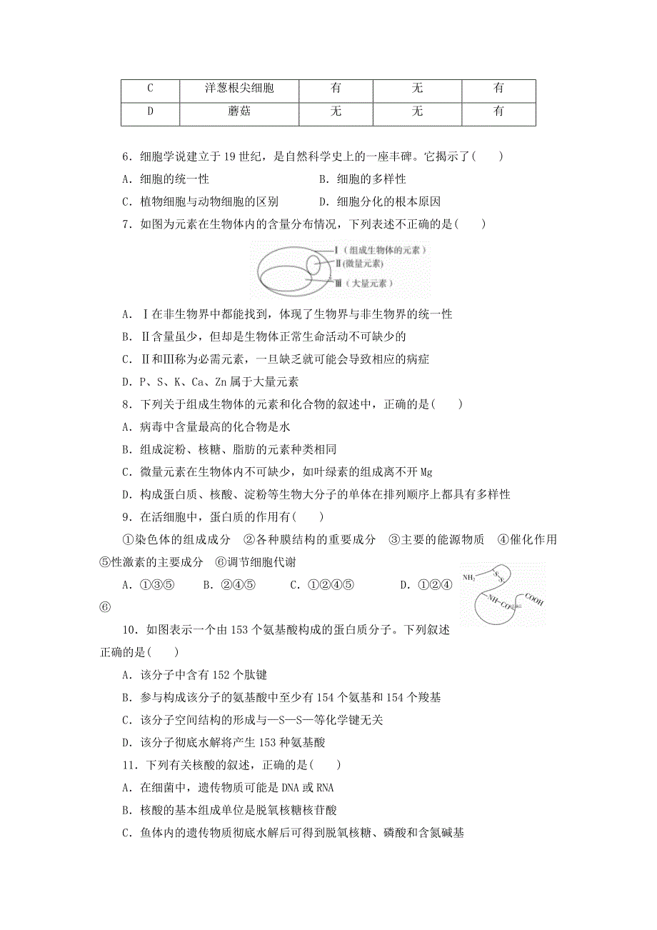 辽宁省2019-2020学年高二6月第一次周考生物试卷word版_第2页