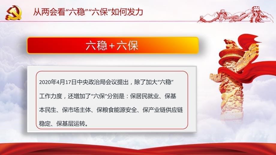 贯彻落实2020全国精神微党课PPT模板_第5页