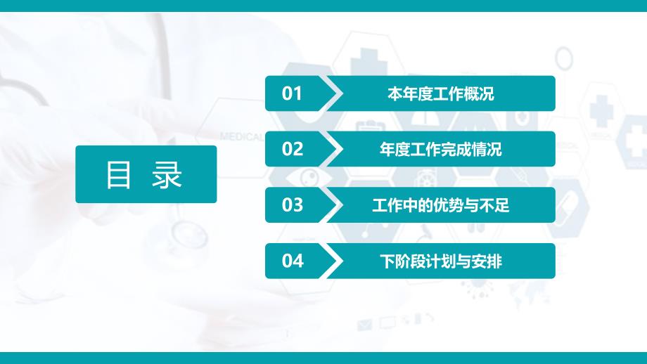 医院工作总结及述职报告动态PPT模板_第2页