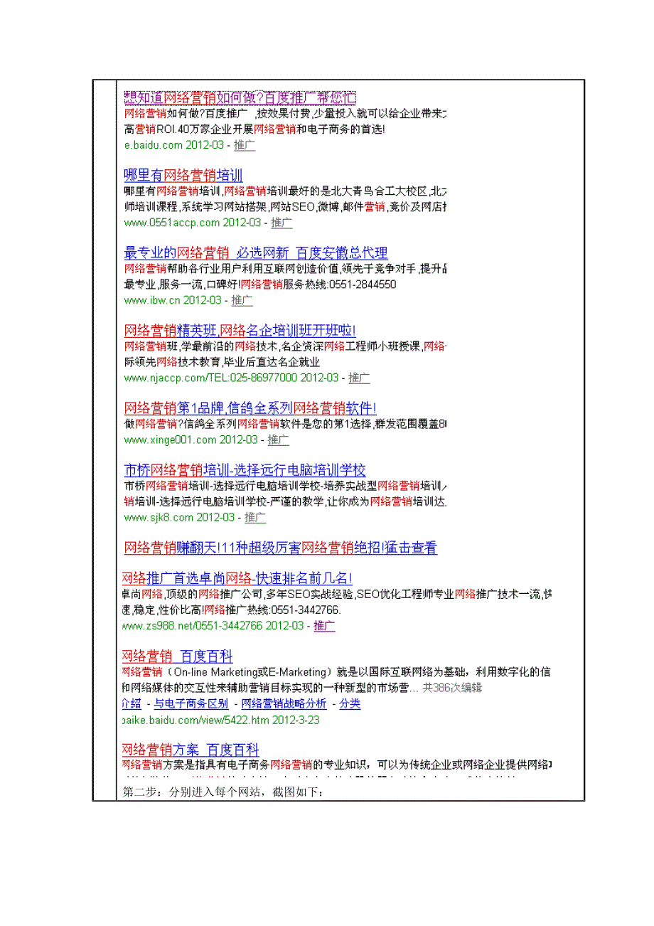 《旅游电子商务教程》实训报告六.doc_第2页