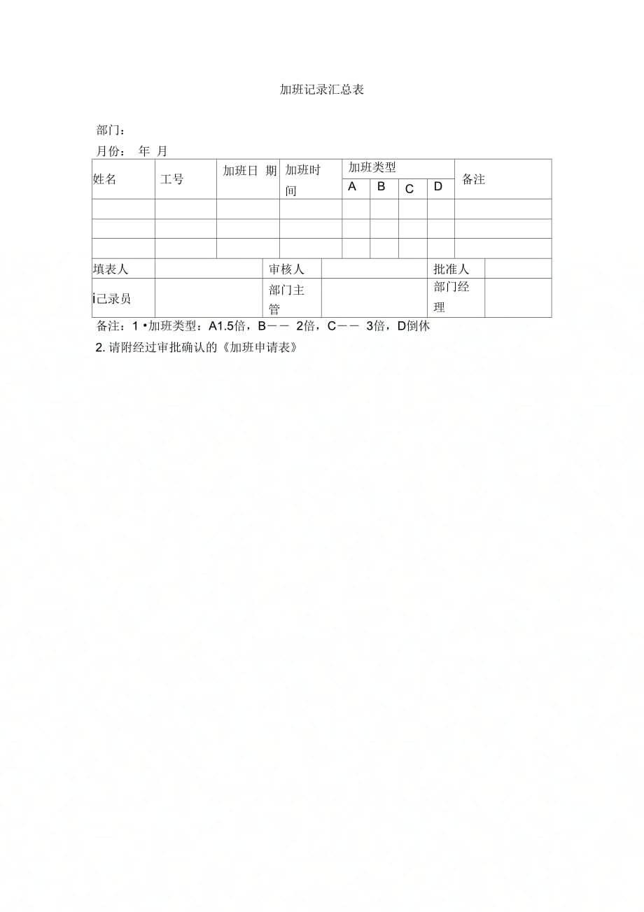 加班记录汇总表_第1页