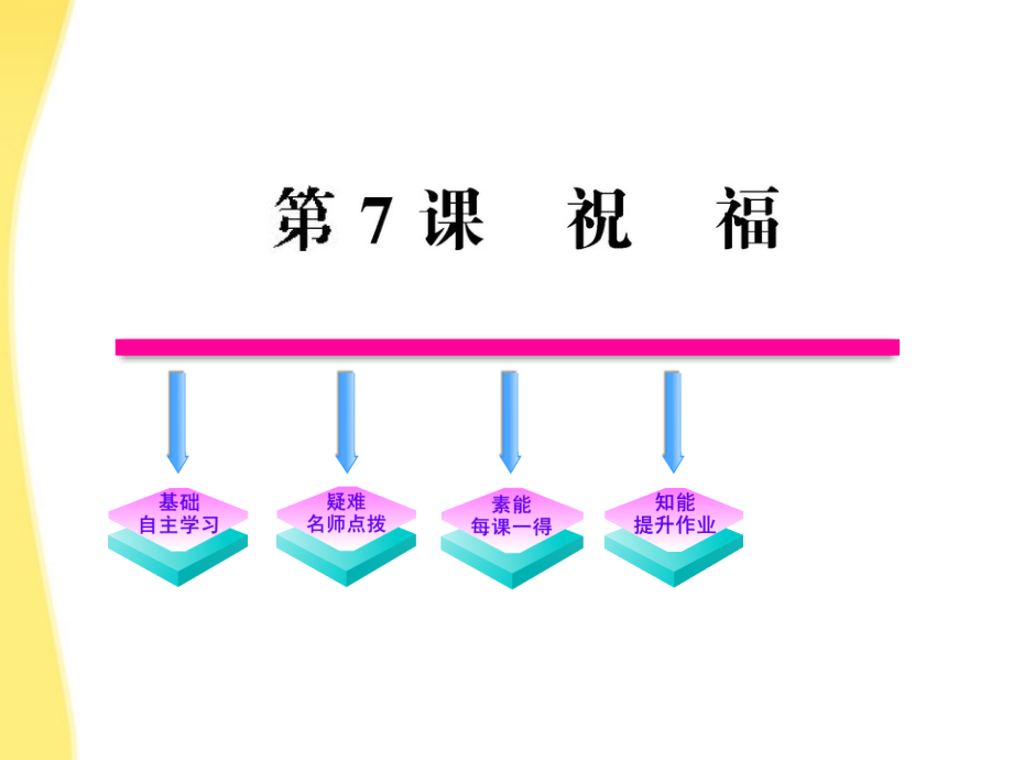 【全程学习方略】2012版高中语文 7《祝福》课件 鲁人版必修3.ppt_第1页