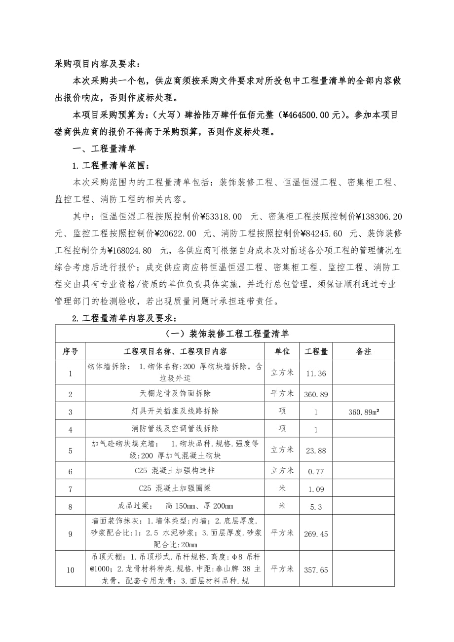 档案库房规范化建设(装修改造)项目_采购需求报告_第2页