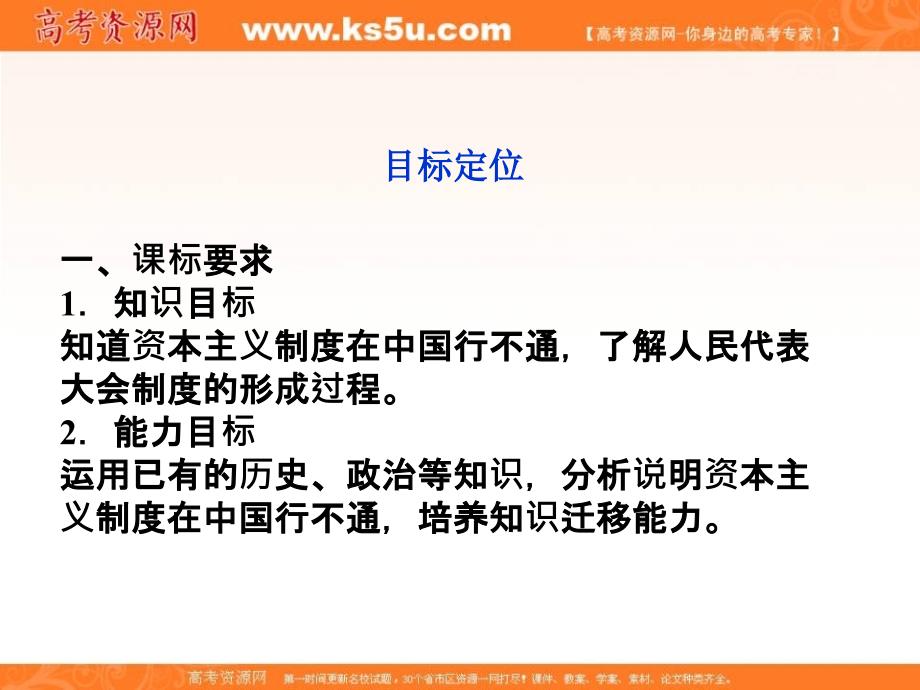 【优化方案】2012高中政治 专题四人民的选择 历史的必然第1框精品课件 新人教版选修3.ppt_第2页