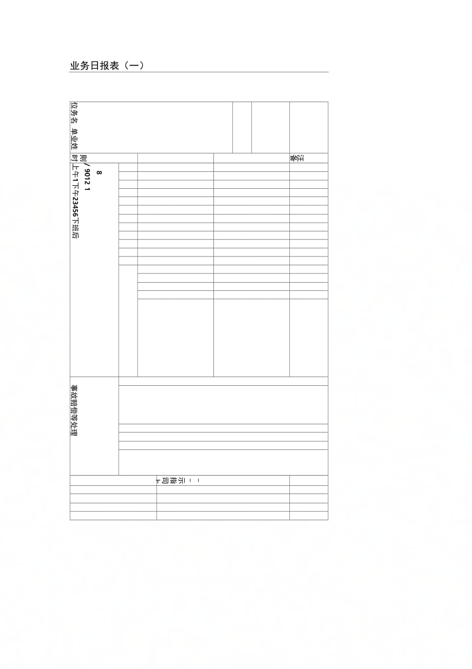 业务日报表(一)_第1页