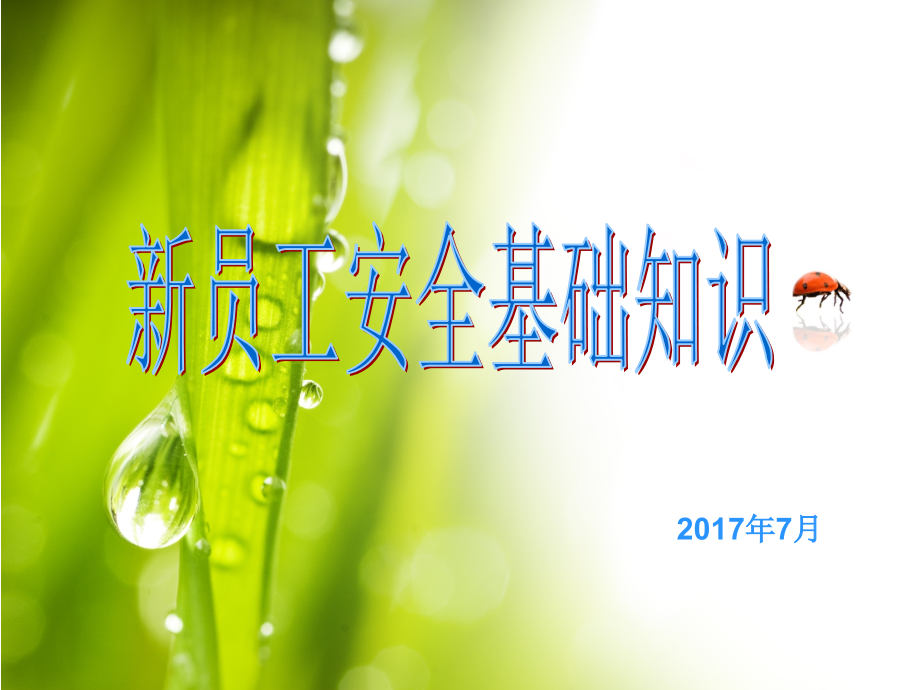 建筑施工企业新员工安全培训课件讲课教案_第1页