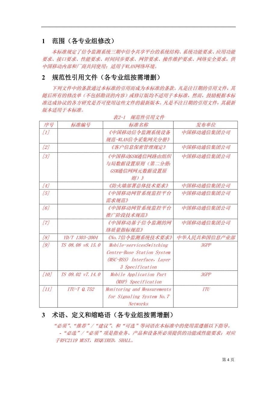 （2020）（设备管理）中国移动信令监测系统设备规范-WLAN-AC信令共享平台分册_第5页