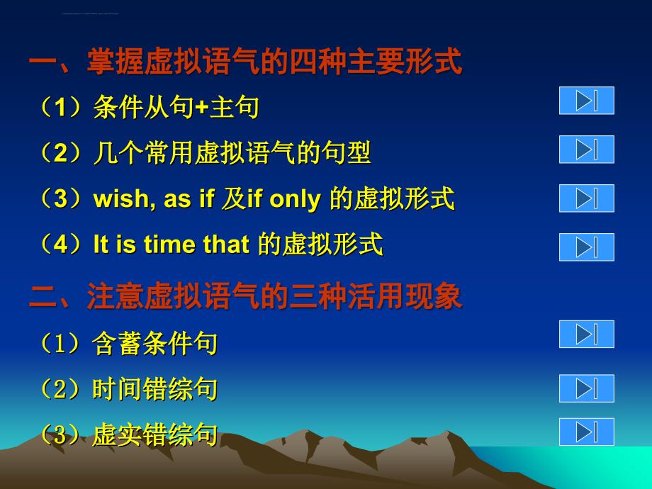 虚拟语气 四种形式 三点注意_第3页