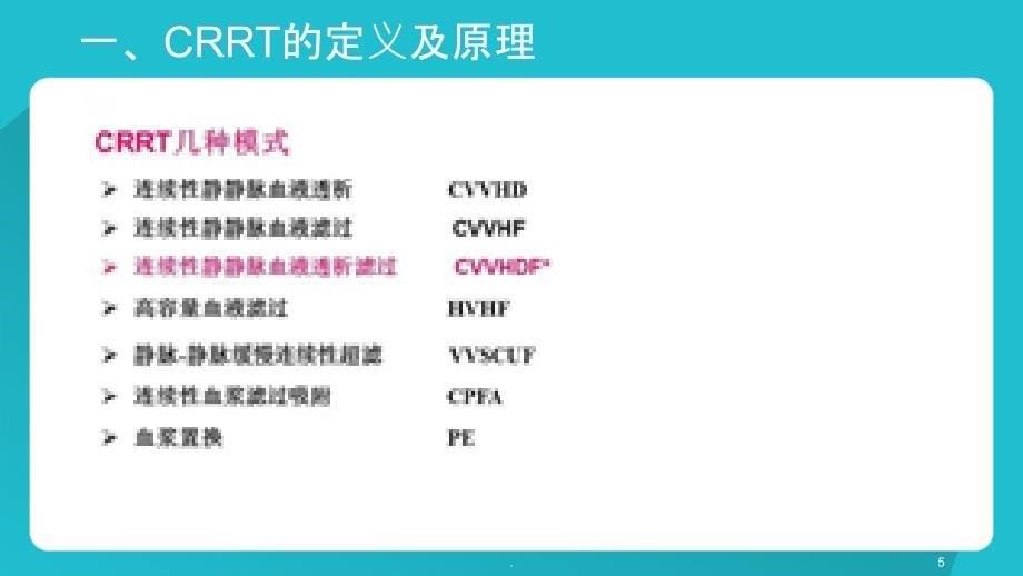 CRRT的治疗ppt课件_第5页