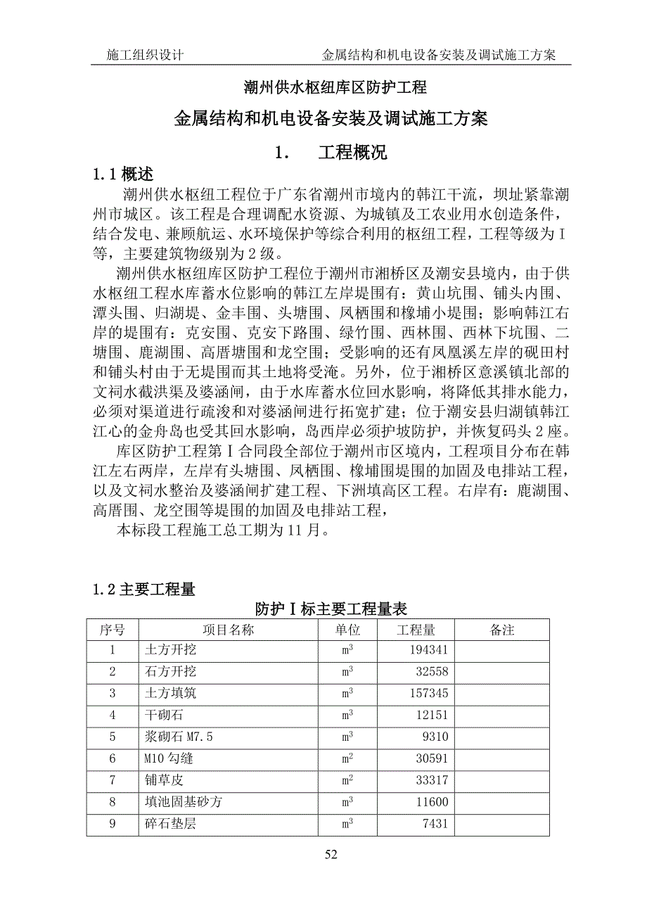 （2020）（设备管理）金属结构和机电设备安装及调试施工方案_第1页