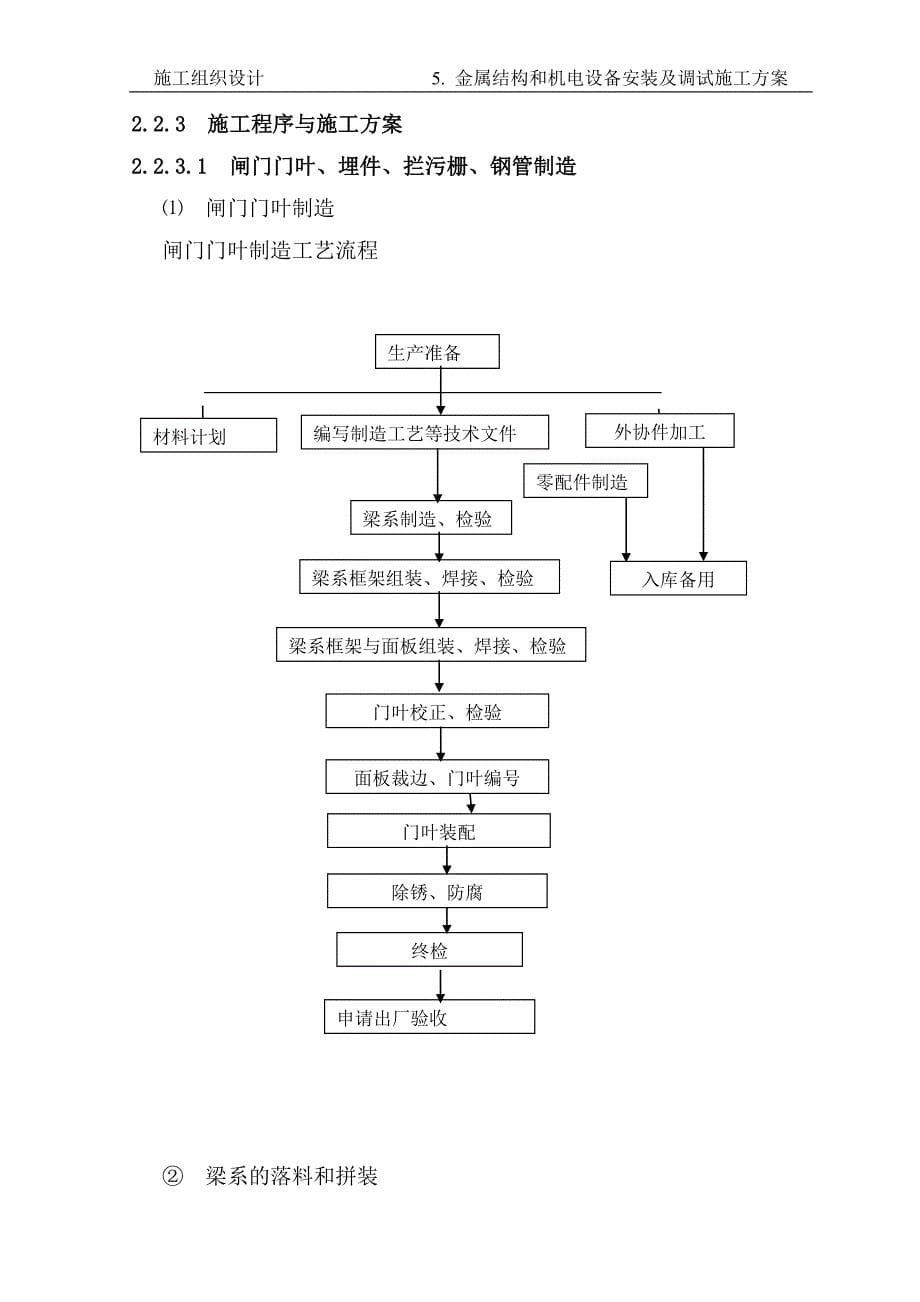 （2020）（设备管理）金属结构和机电设备安装及调试施工方案_第5页