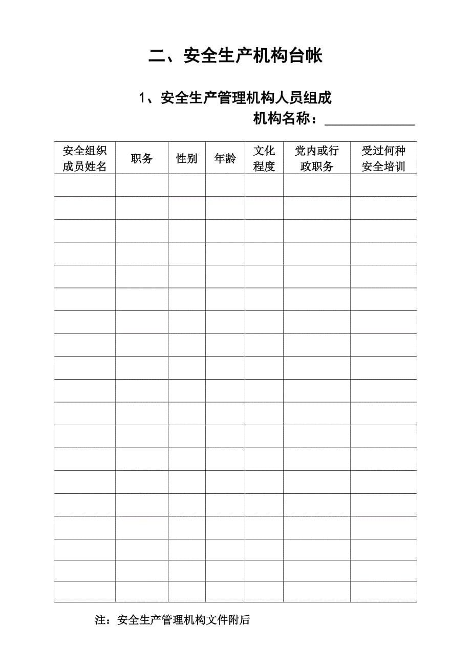 （2020）（安全生产）企业安全生产管理台帐-表_第5页