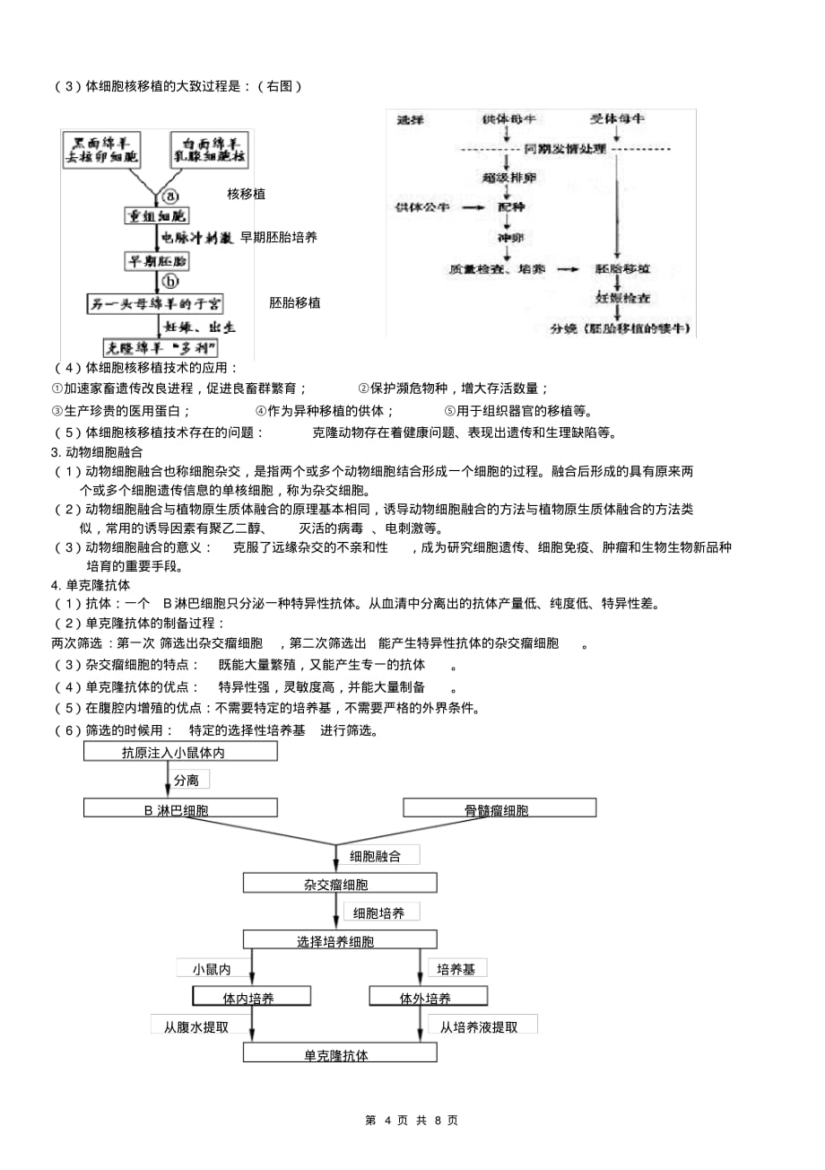 人教版高中生物选修三知识点总结(详细)[整理文档]_第4页