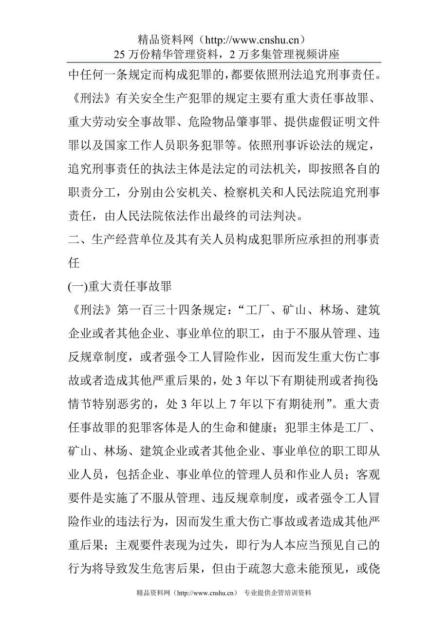 （2020）（安全生产）有关安全生产犯罪的罪名和刑罚的规定_第5页