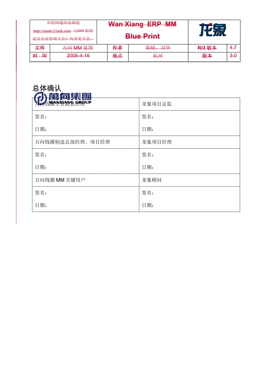 (2020年）(业务管理）万向钱潮股份有限公司ERP项目业务蓝图物料管理--jltt_第4页