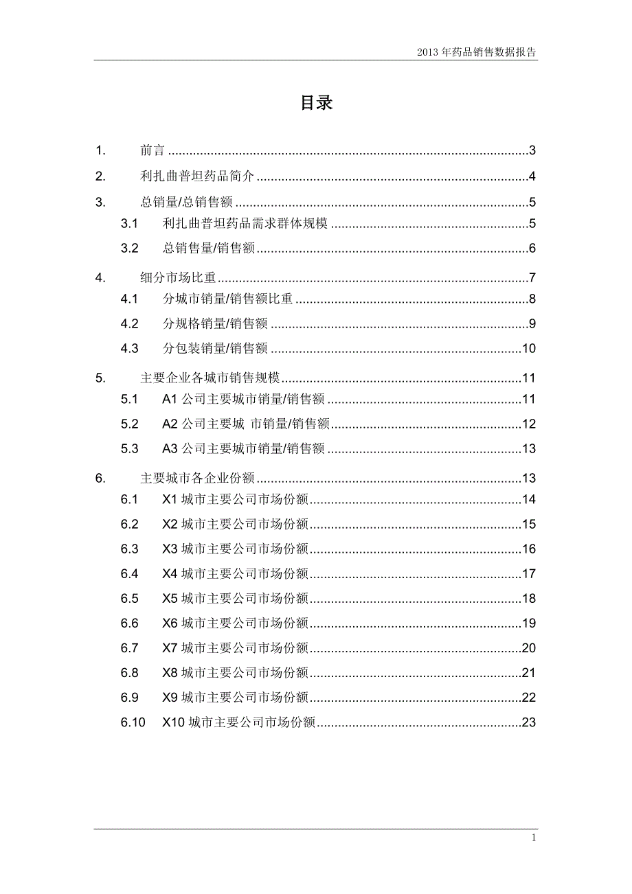 (2020年）(营销报告）X年利扎曲普坦药品销售数据市场调研报告_第2页