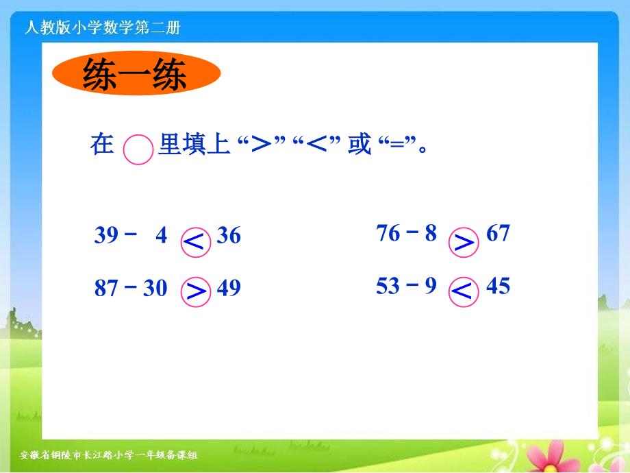 人教版一下数学第六单元《两位数减一位数的退位减法(练习课)》ppt课件（2020年整理）.ppt_第4页