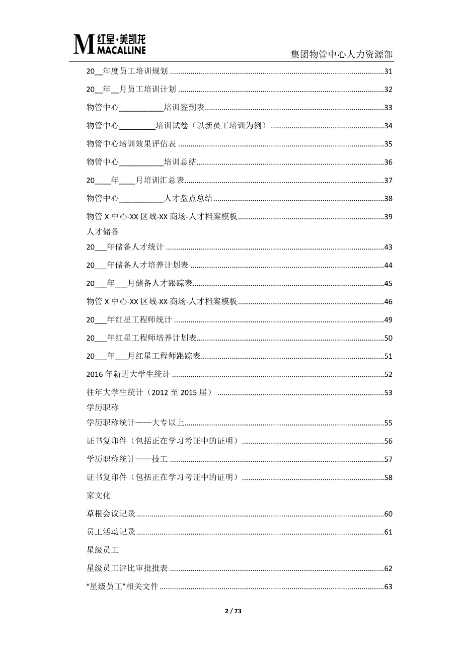 （2020）(KPI绩效指标)XXXX年组织建设KPI台账模板(1)_第2页