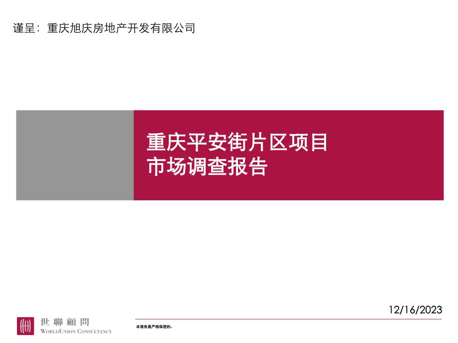 重庆市调报告_第1页