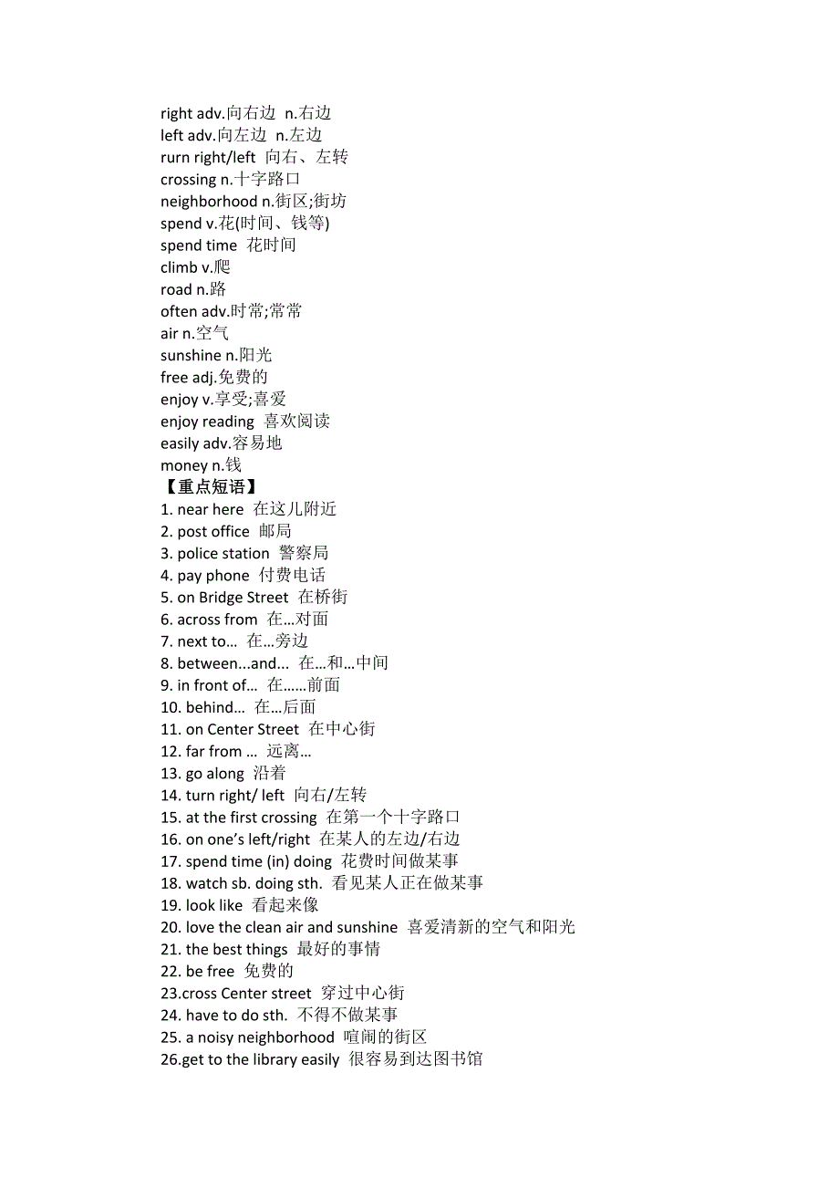 七年级下册英语重点知识点 第七单元到第十二单元.doc_第4页