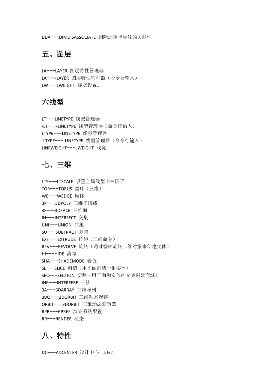 2019AutoCAD快捷键汇总.doc_第3页