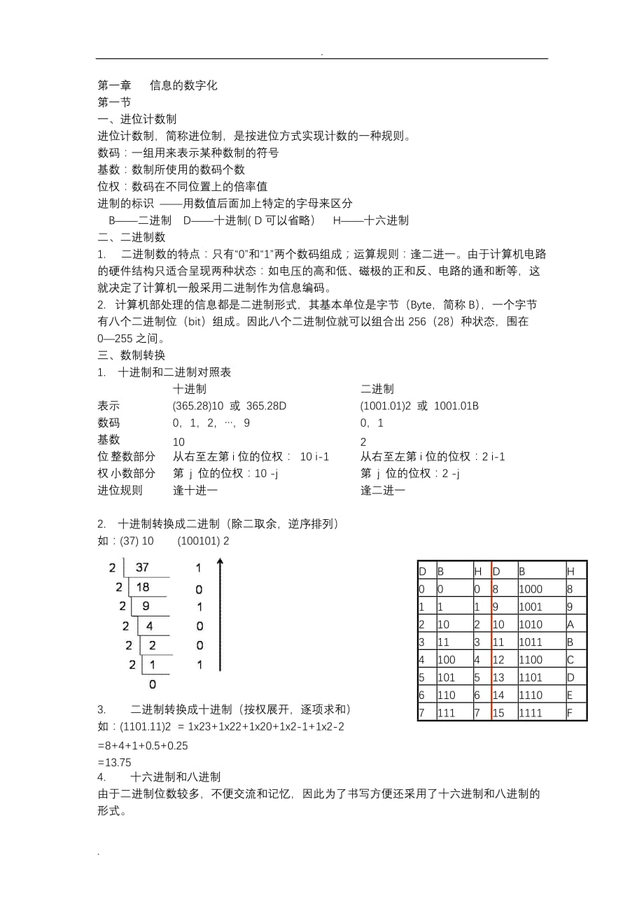 上海高一信息科技基本知识点(精华)_第1页