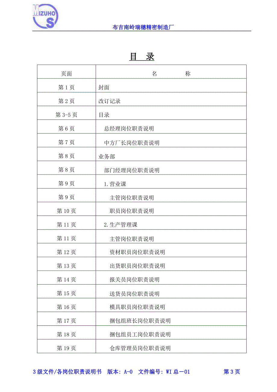 2020年（岗位职责）各岗位职责说明书(MPC3级文件)_第3页