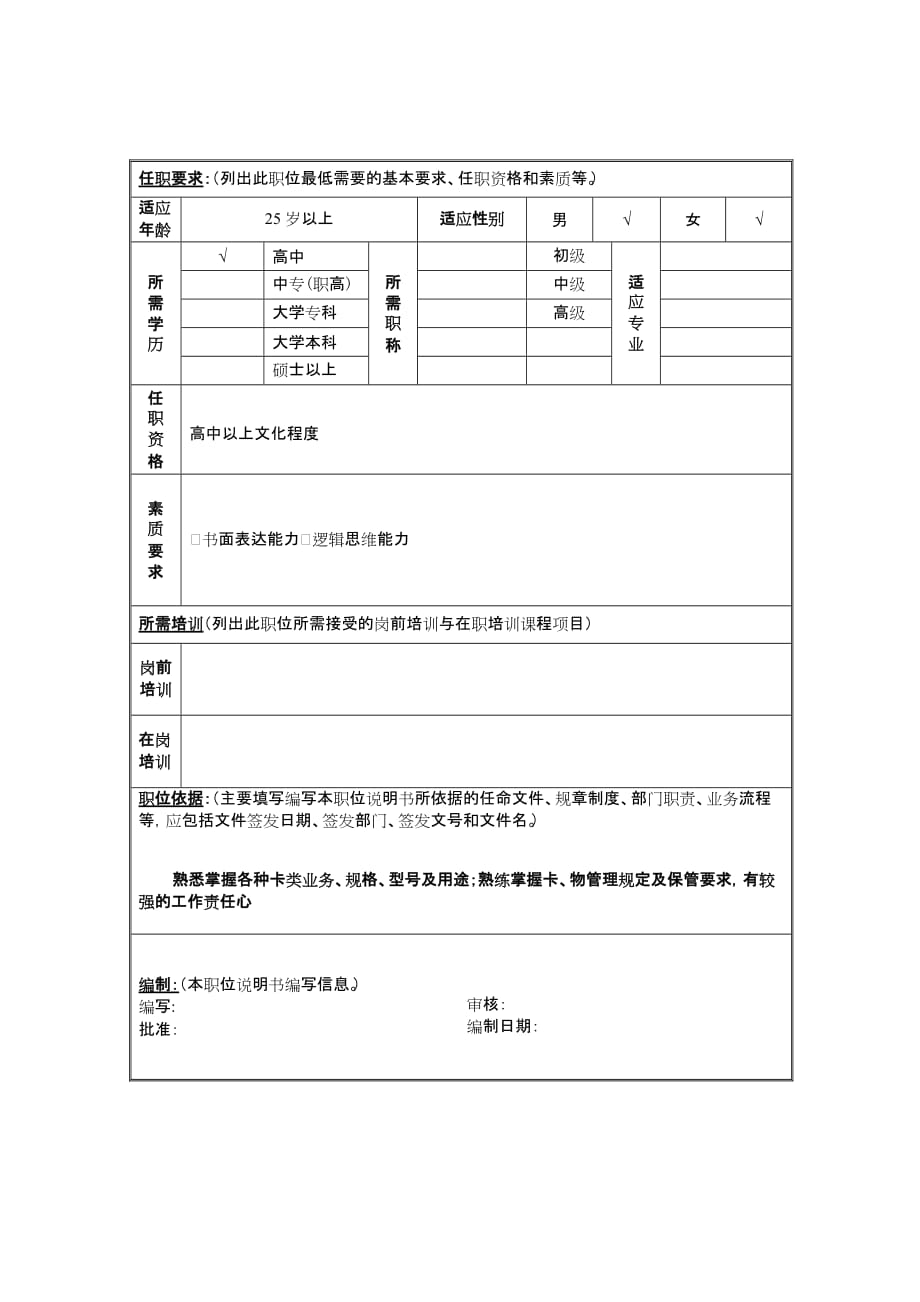 （岗位职责）岗位职责小资料大全(DOC 1217个)7_第2页