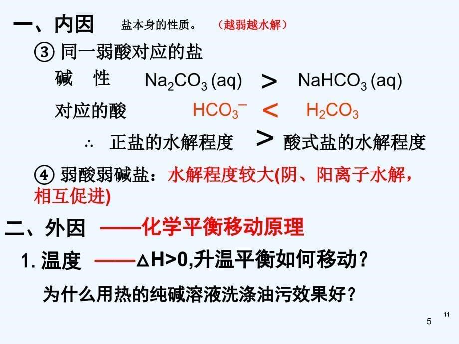 浙江省杭州市高中化学专题3溶液中的离子反应3.3盐类的水解3课件苏教版选修4_第5页