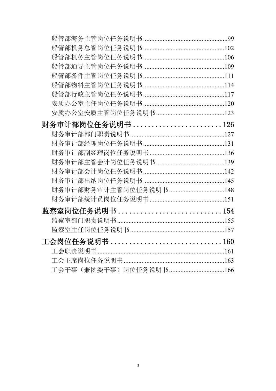 2020年（岗位职责）江苏某有限公司部门与岗位任务说明书（全汇总）_第3页