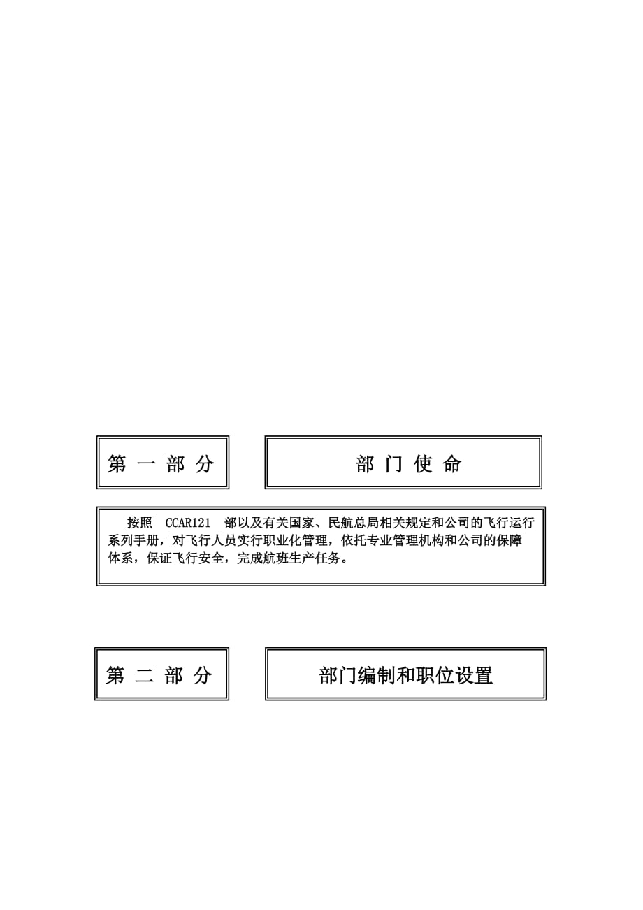 2020年（岗位职责）航空公司飞行管理部岗位说明(doc 4页)_第2页