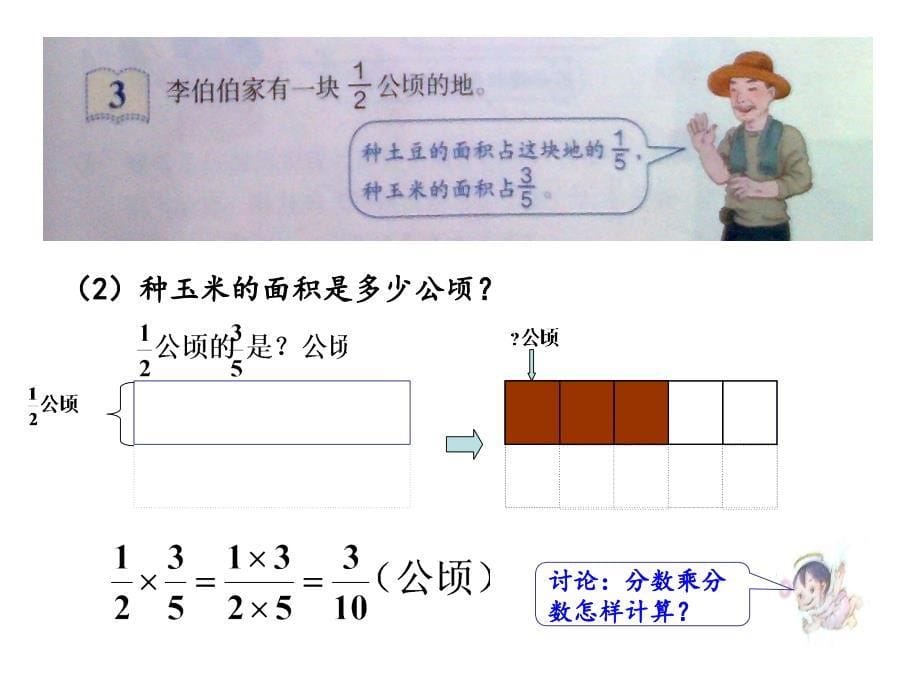 人教版六年级数学分数乘分数(例3)课件复习课程_第5页