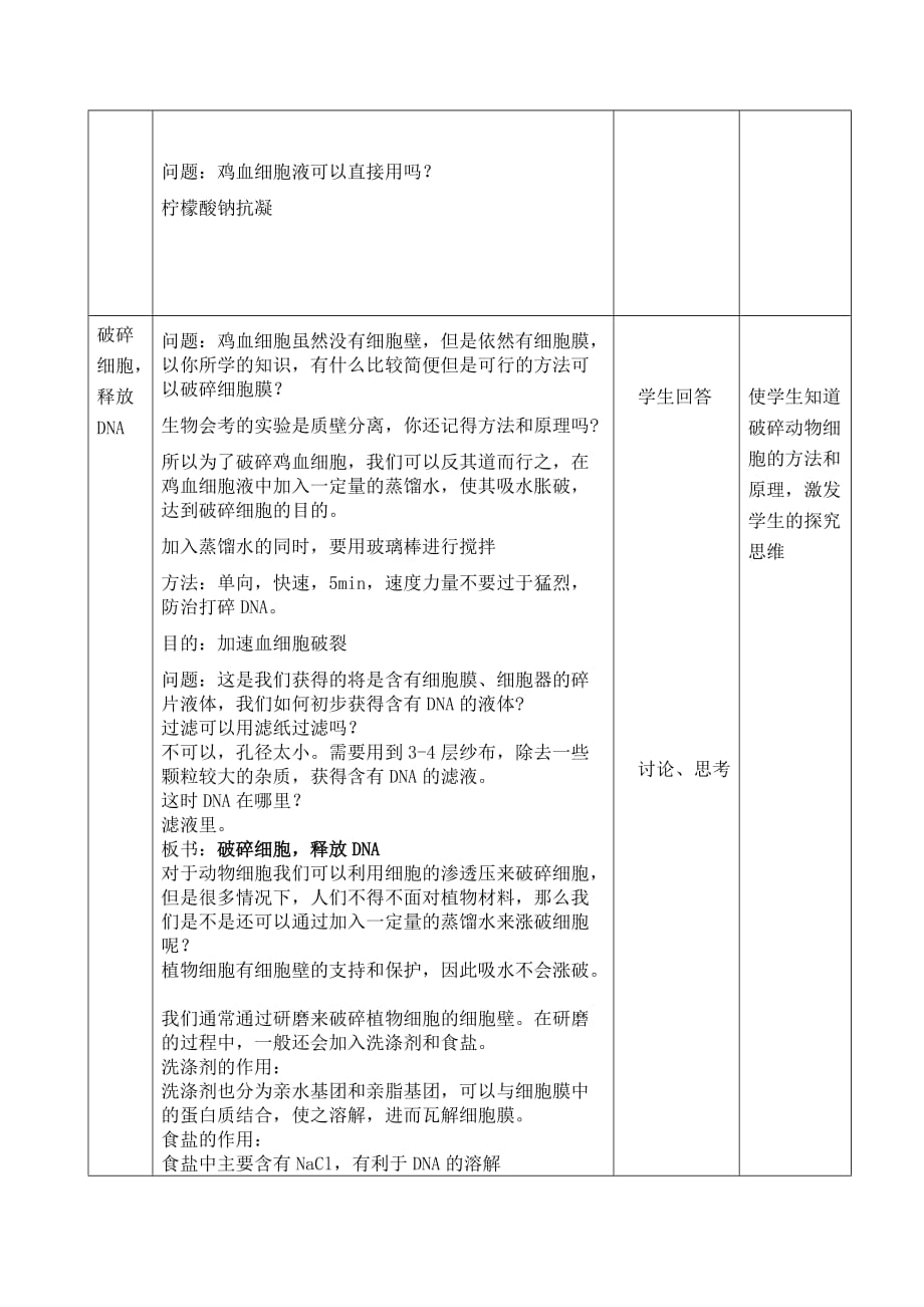 DNA的粗提取与鉴定实验教学设计.doc_第4页