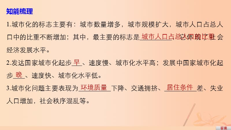 （通用版）高考地理三轮冲刺考前3个月考前回扣专题三五类人文活动微专题9城市建设课件_第4页