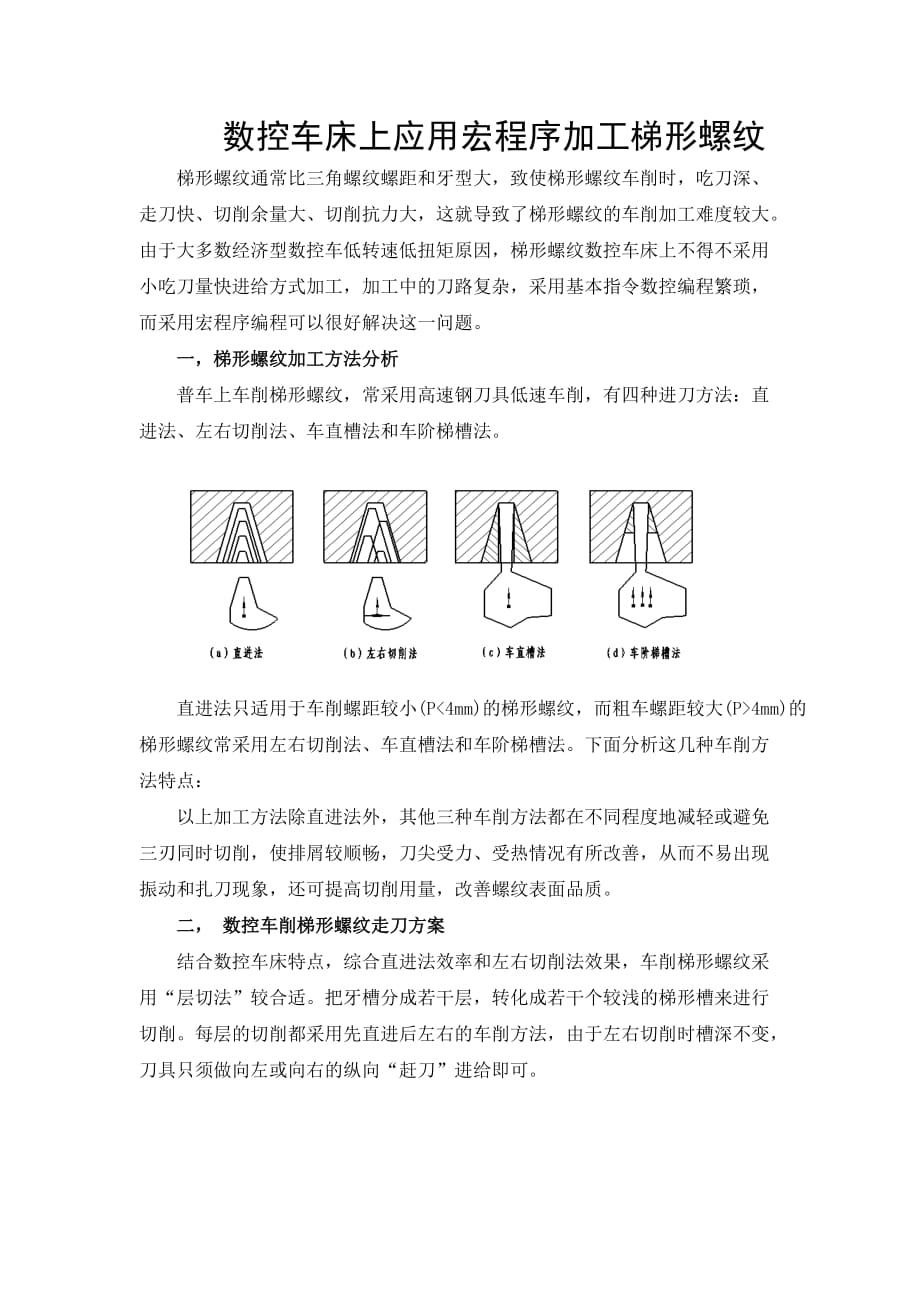 数控车床上应用宏程序加工梯形螺纹.doc_第1页