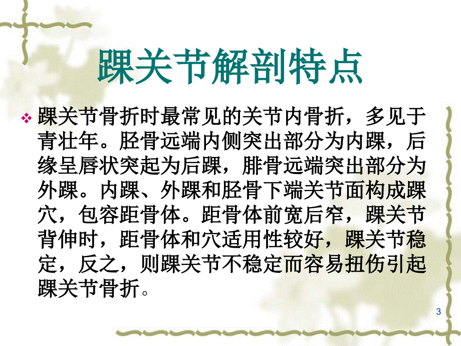 手足外科3月份业务学习踝关节骨折ppt课件_第3页