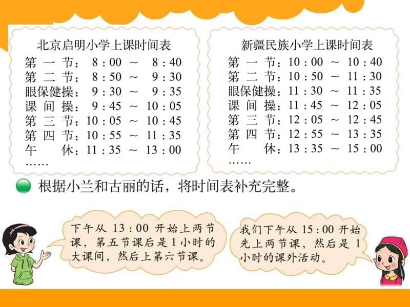 三年级数学上《时间表》课件学习资料_第5页