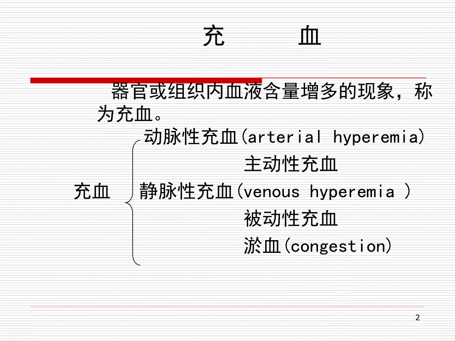 实验四局部血液循环障碍充血与出血ppt课件_第2页