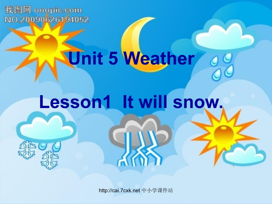 四年级英语上册Unit5Lesson1It’ssunny课件鲁科版_第1页