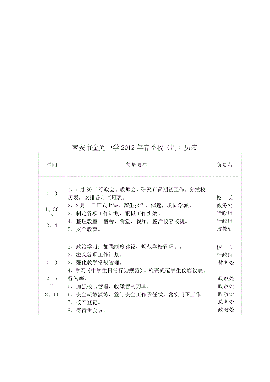 2020年（工作计划）金光中学春季工作计划书(doc 15页)_第4页