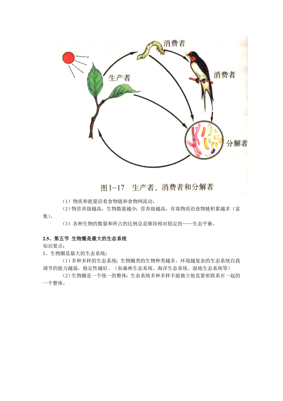 人教版生物七年级上册知识点(复习提纲)汇总_第3页