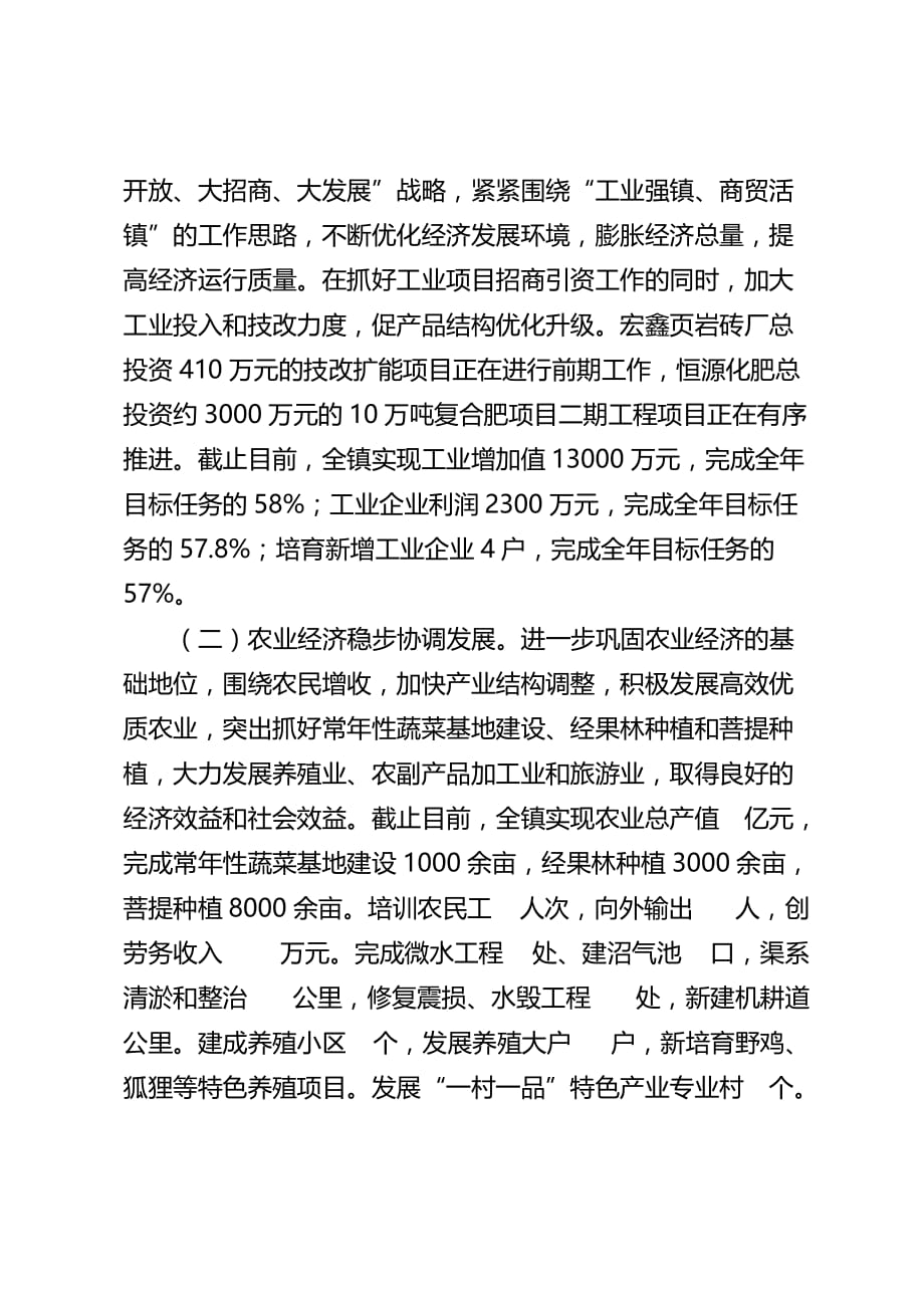 2020年（工作计划）某人民政府上半年工作总结与下半年工作计划(doc 9页)_第2页